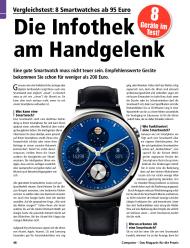 Computer - Das Magazin für die Praxis: Die Infothek am Handgelenk (Ausgabe: 5)