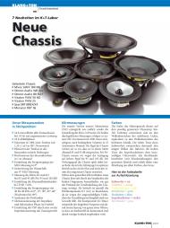 Klang + Ton: Neue Chassis (Ausgabe: 6)