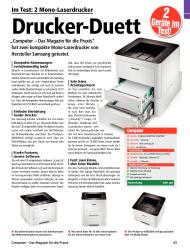 Computer - Das Magazin für die Praxis: Drucker-Duett (Ausgabe: 1)