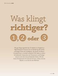 Audio & Flatscreen Journal: Was klingt richtiger? (Ausgabe: 6)