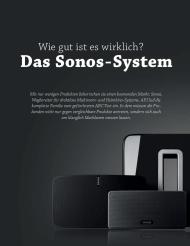 Audio & Flatscreen Journal: Wie gut ist es wirklich? Das Sonos-System (Ausgabe: 6)