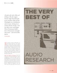 Audio & Flatscreen Journal: The very Best of Audio Research (Ausgabe: 1)