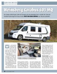 promobil: Weinsberg Carabus 601 MQ (Ausgabe: 3)