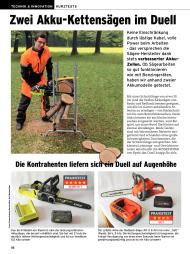 selber machen: Zwei Akku-Kettensägen im Duell (Ausgabe: 4)