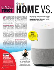 Computer Bild: Google Home vs. Amazon Echo (Ausgabe: 18)