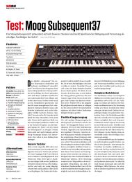Beat: Moog Subsequent37 (Ausgabe: 12)