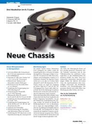 Klang + Ton: Neue Chassis (Ausgabe: 1)