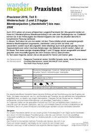 Wandermagazin: Komfortabler Regenschutz (Ausgabe: Nr. 190 (September/Oktober 2016))