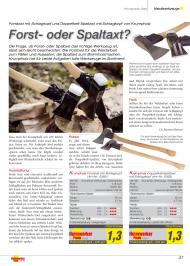 Heimwerker Praxis: Forst- oder Spaltaxt? (Ausgabe: 6)