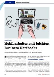 com! professional: Mobil arbeiten mit leichten Business-Notebooks (Ausgabe: 10)