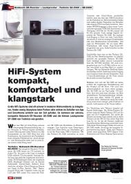 HiFi Test: HiFi-System kompakt, komfortabel und klangstark (Ausgabe: 4)
