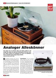 HiFi Test: Analoger Alleskönner (Ausgabe: 4)
