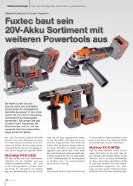 Heimwerker Praxis: Fuxtec baut sein 20V-Akku Sortiment mit weiteren Powertools aus (Ausgabe: 5)