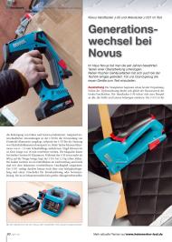 Heimwerker Praxis: Generationswechsel bei Novus (Ausgabe: 4)