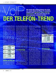 connect: „Der Telefon-Trend“ - VoIP + DSL - Anbieter (Ausgabe: 3)