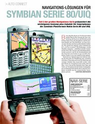 connect: Navigations-Lösungen für Symbian Serie 80/UIQ (Ausgabe: 8)
