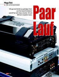 autohifi: „Paar Lauf“ - Vier-Kanal-Verstärker (Ausgabe: 5)