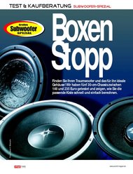 autohifi: Boxen Stopp (Ausgabe: 7)