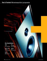 stereoplay: „Partner fürs Leben“ - 5 Röhrenkompatible Lautsprecher (Ausgabe: 5)