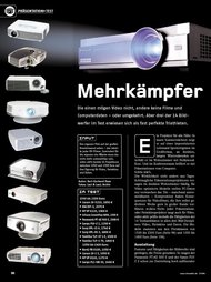 VIDEOAKTIV: „Mehrkämpfer“ - LCD-Projektoren (Ausgabe: 5)