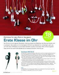 iPod & more: Erste Klasse im Ohr (Ausgabe: 3)