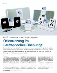 iPod & more: Orientierung im Lautsprecher-Dschungel (Ausgabe: 1)