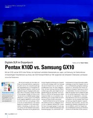 DigitalPHOTO: Pentax K10D vs. Samsung GX10 (Ausgabe: 5)