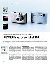 DigitalPHOTO: IXUS 900 vs. Cyber-shot T50 (Ausgabe: 2)