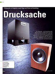 Heimkino: „Drucksache“ - Subwoofer Oberklasse (Ausgabe: 3)