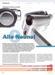 HiFi Test: „Alle Neune!“ - DVD-Camcorder (Ausgabe: 3)