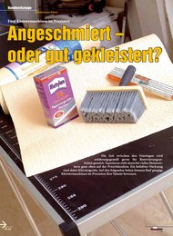 Heimwerker Praxis: Ansgeschmiert - oder gut gekleistert? (Ausgabe: 1)
