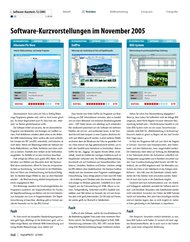 DigitalPHOTO: Software-Kurzvorstellungen im November 2005 - Bildbearbeitung (Ausgabe: 12)