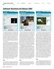 DigitalPHOTO: Software-Kurztests im Februar 2005 (Ausgabe: 3)