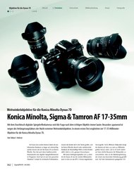 DigitalPHOTO: Konica Minolta, Sigma & Tamron AF 17-35 mm (Ausgabe: 4)