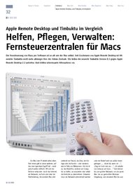 MAC LIFE: Helfen, Pflegen, Verwalten: Fernsteuerzentralen für Macs (Ausgabe: 2)