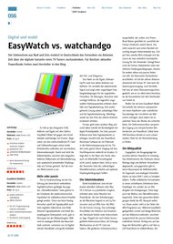 MAC LIFE: EasyWatch vs. watchandgo (Ausgabe: 7)