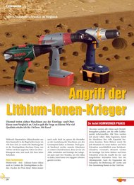 Heimwerker Praxis: „Angriff der Lithium-Ionen-Krieger“ - Einstiegsklasse (Ausgabe: 5)