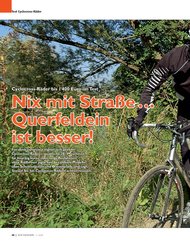 Radfahren: Nix mit Straße... Querfeldein ist besser! (Ausgabe: 11-12/2007)