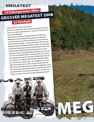 bikesport E-MTB: „Großer Megatest 2008“ - 22 Hardtails (Ausgabe: 1-2/2008)