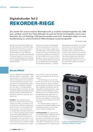 Music & PC: Rekorder-Riege (Vergleichstest)