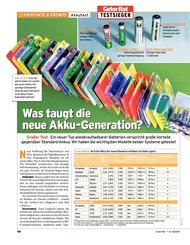 Guter Rat: „Was taugt die neue Akku-Generation?“ - AA-Akkus mit geringer Selbstenladung (Ausgabe: 10)