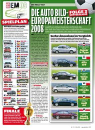 Auto Bild: „Die Auto Bild-Europameisterschaft 2008“ - Folge 3 Mittelklasse (Ausgabe: 22)