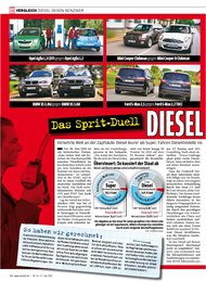 Auto Bild: „Das Sprit-Duell - Diesel gegen Benziner“ - Klasse-Benziner, Super-Diesel (Ausgabe: 26)