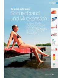 healthy living: Die besten Mittel gegen Sonnenbrand und Mückenstich (Ausgabe: 7)