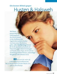 healthy living: Die besten Mittel gegen Husten & Halsweh (Ausgabe: 12)