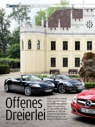 Auto Bild sportscars: Offenes Dreierlei (Ausgabe: 9)
