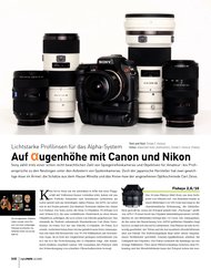 DigitalPHOTO: Auf Augenhöhe mit Canon und Nikon (Ausgabe: 10)