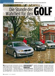 Auto Bild: Die Stunde der Wahrheit für den Golf (Ausgabe: 43)