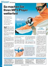 Audio Video Foto Bild: So machen Sie Ihren MP3-Player wetterfest (Ausgabe: 4)