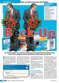 Computer Bild: „Beck-Up“ - Datensicherungs-Programme (Ausgabe: 12)